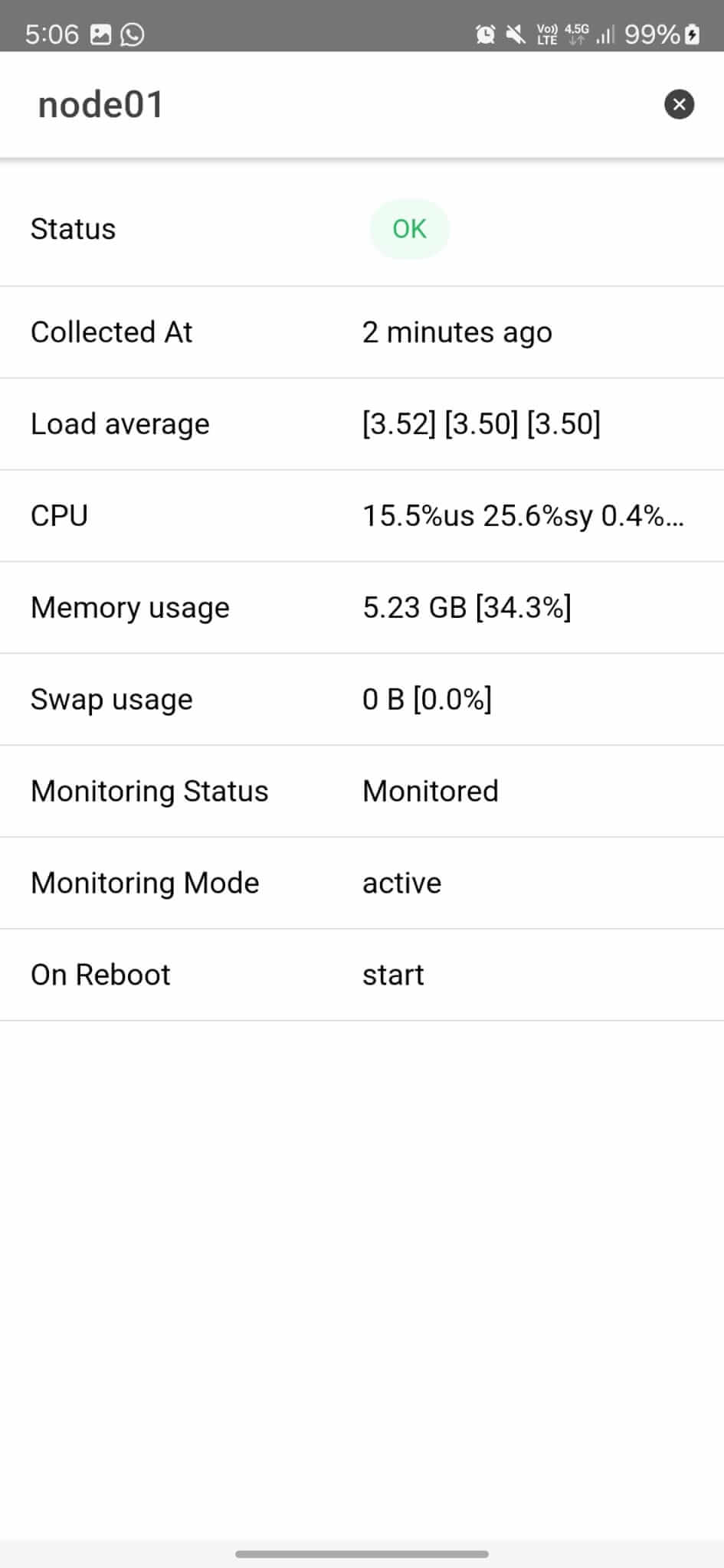 Mobile Viewer for Monit - Alerts